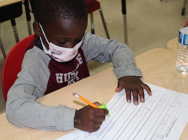Student writing